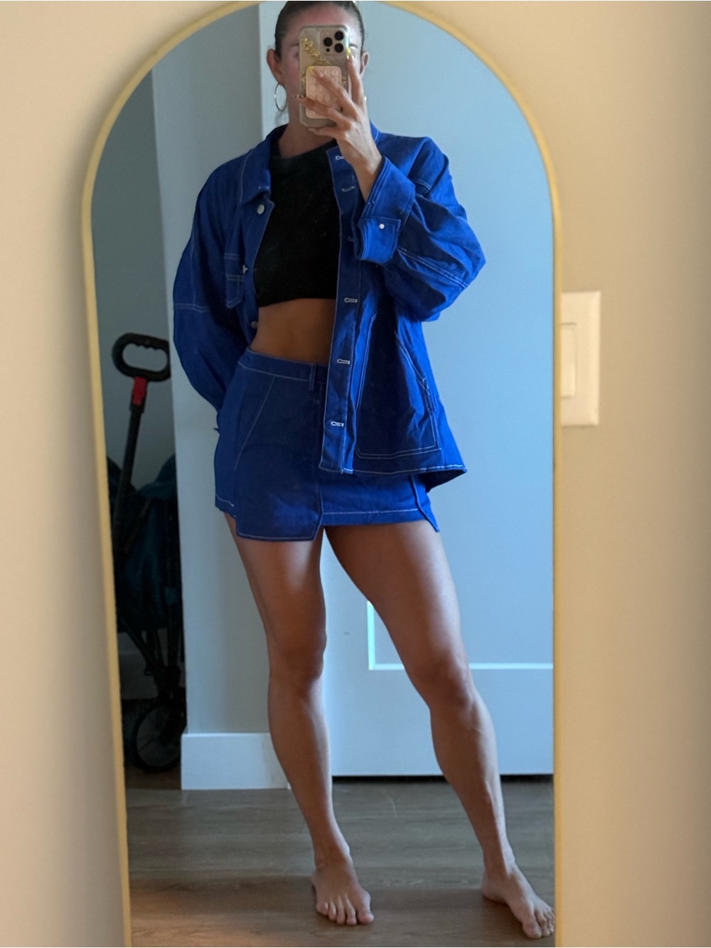 BY.DYLN jacket and skirt